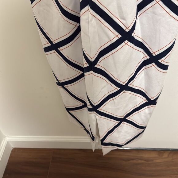 Finders Keepers Sleeveless Sheath Midi Dress in Red, White & Blue. Size Small. - Picture 5 of 6